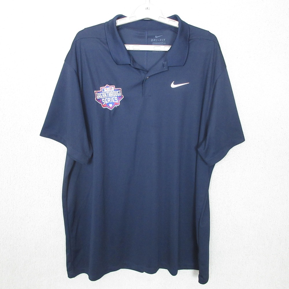 Nike‎ Dri-FIT Polo Shirt MLB Breakthrough Series Navy Blue Baseball Men's XXL